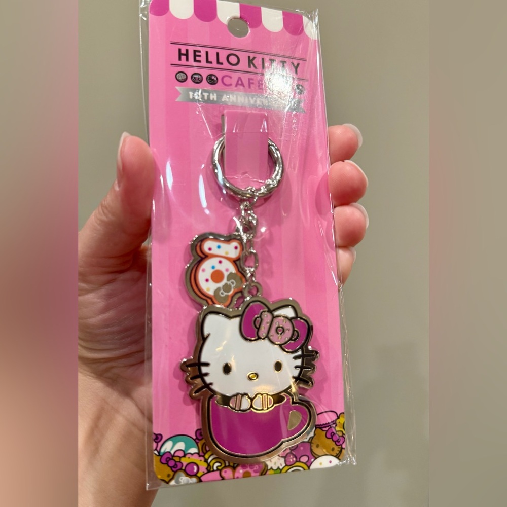 Hello Kitty Cafe Exclusive 10th Anniversary Keychain